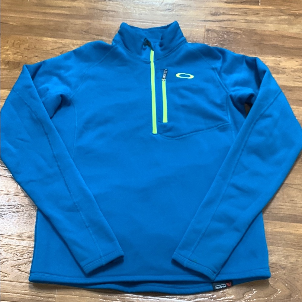 Oakley Men’s Blue Quarter-Zip Fleece Pullover